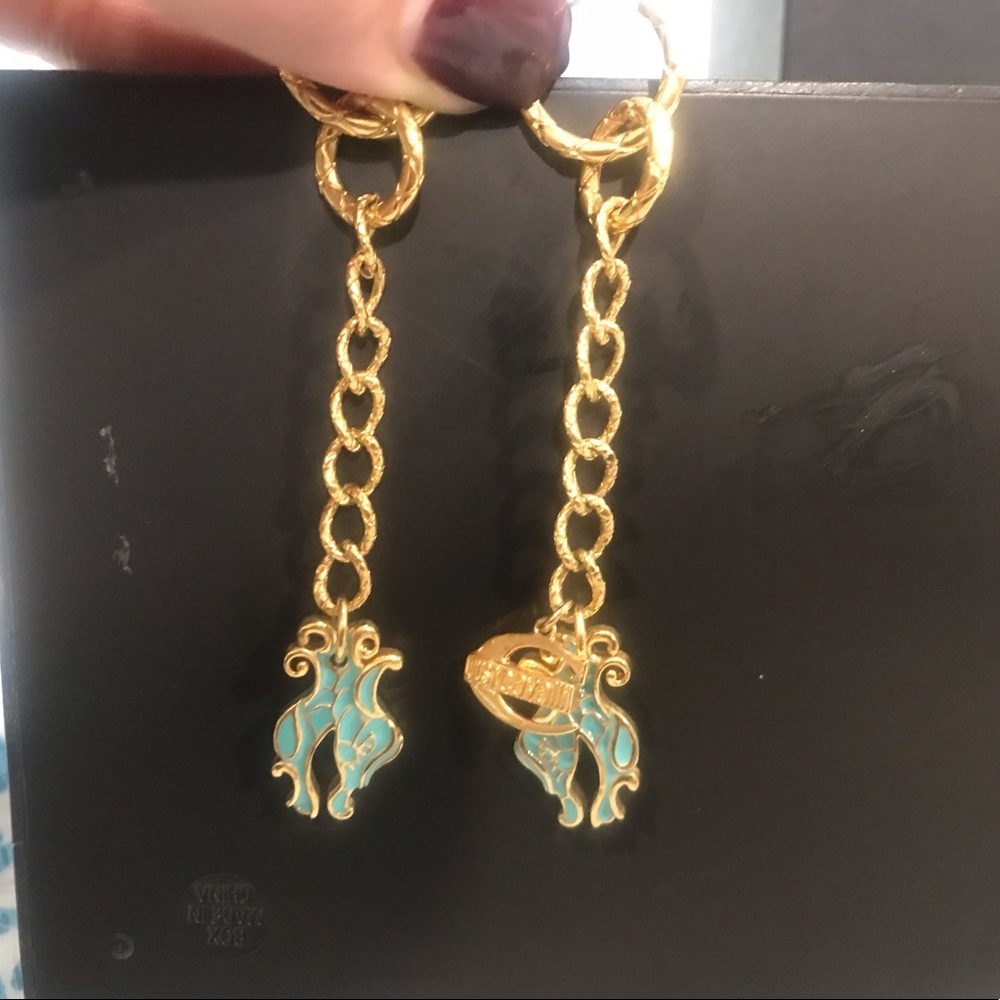 Authentic Just cavalli earrings and bracelet set